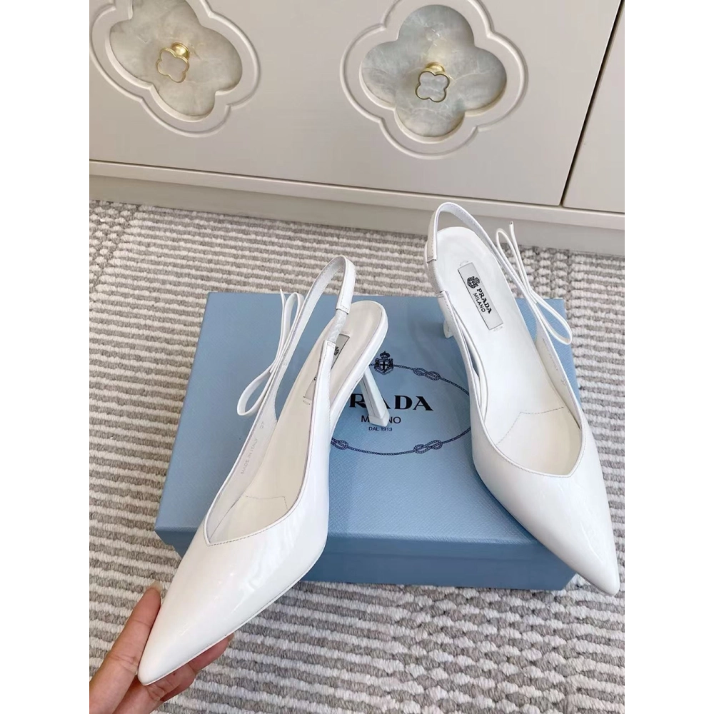 Prada Slingback Pumps H:7.5cm,PRADA SNEAKER