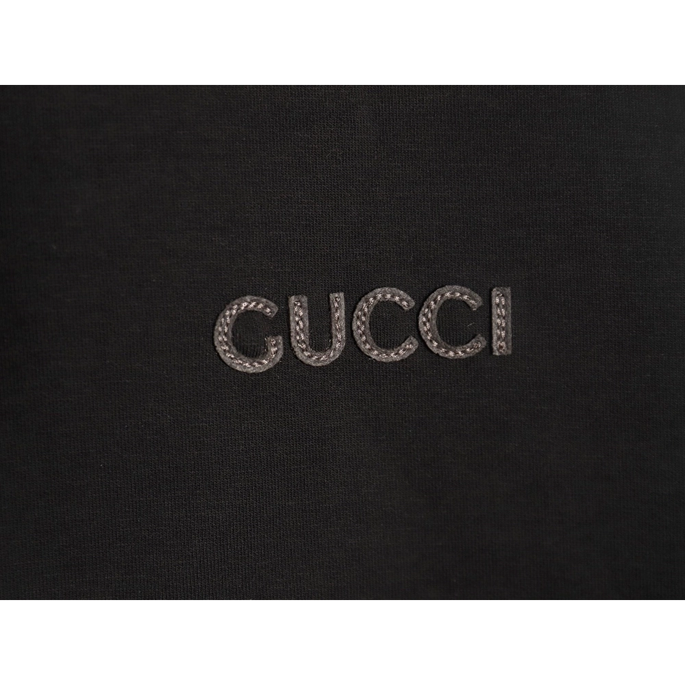 Gucci Slogan Embroidered Space Cotton Zip-Up Hoodie,Gucci