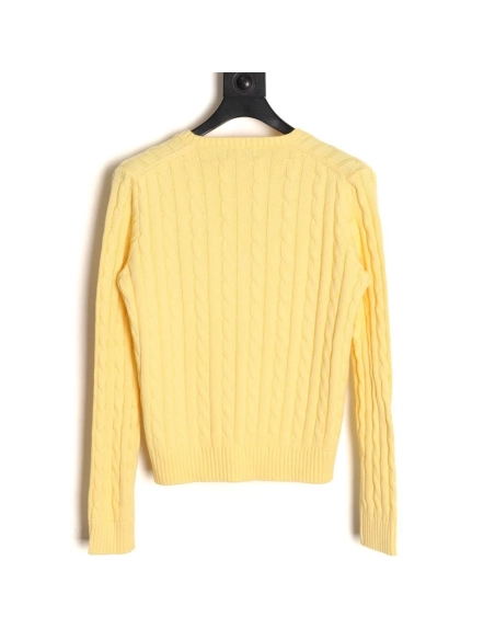 Ralph Lauren small logo knit V-neck sweater,Ralph Lauren