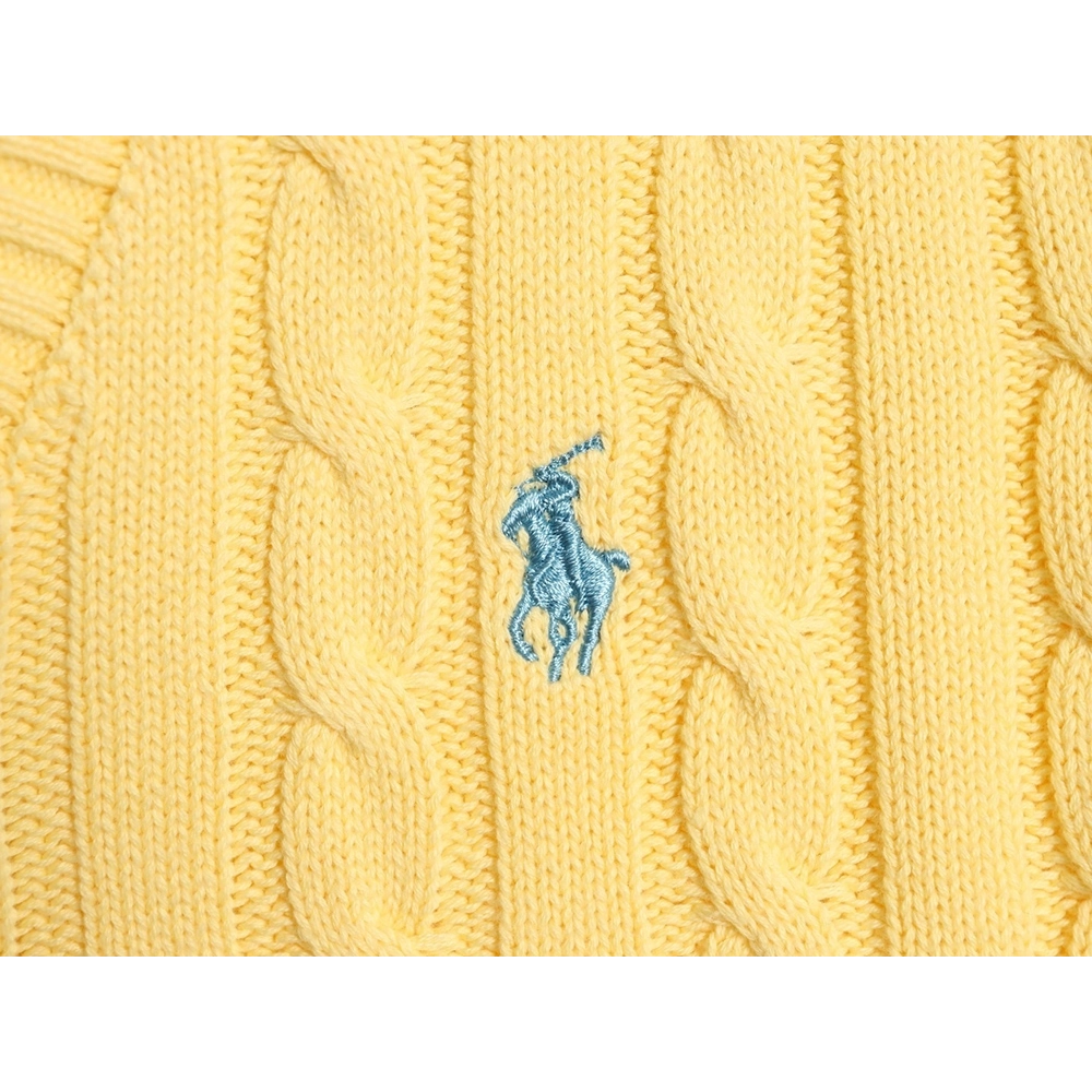 Ralph Lauren small logo knit V-neck sweater,Ralph Lauren