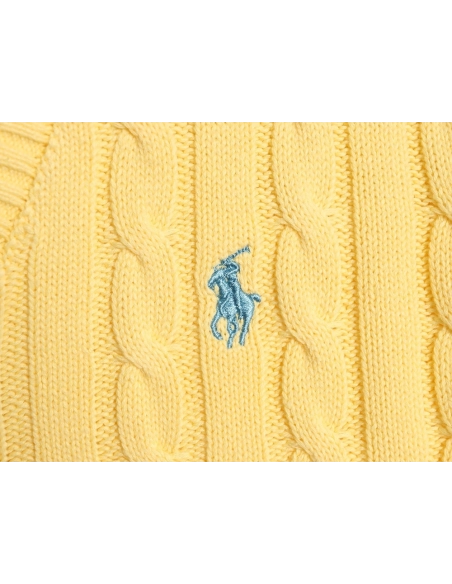 Ralph Lauren small logo knit V-neck sweater,Ralph Lauren