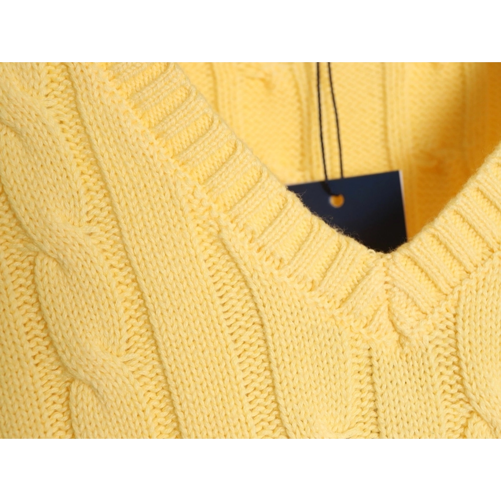 Ralph Lauren small logo knit V-neck sweater,Ralph Lauren