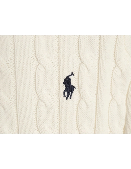 Ralph Lauren Womens Cable Knit V-Neck Sweater TSK1,Ralph Lauren