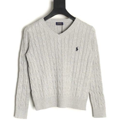 Ralph Lauren Womens Cable Knit V-Neck Sweater,Ralph Lauren