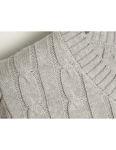 Ralph Lauren Womens Cable Knit V-Neck Sweater,Ralph Lauren