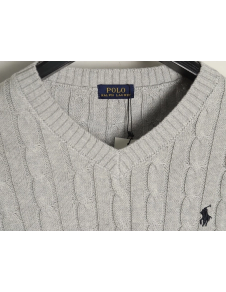 Ralph Lauren Womens Cable Knit V-Neck Sweater,Ralph Lauren