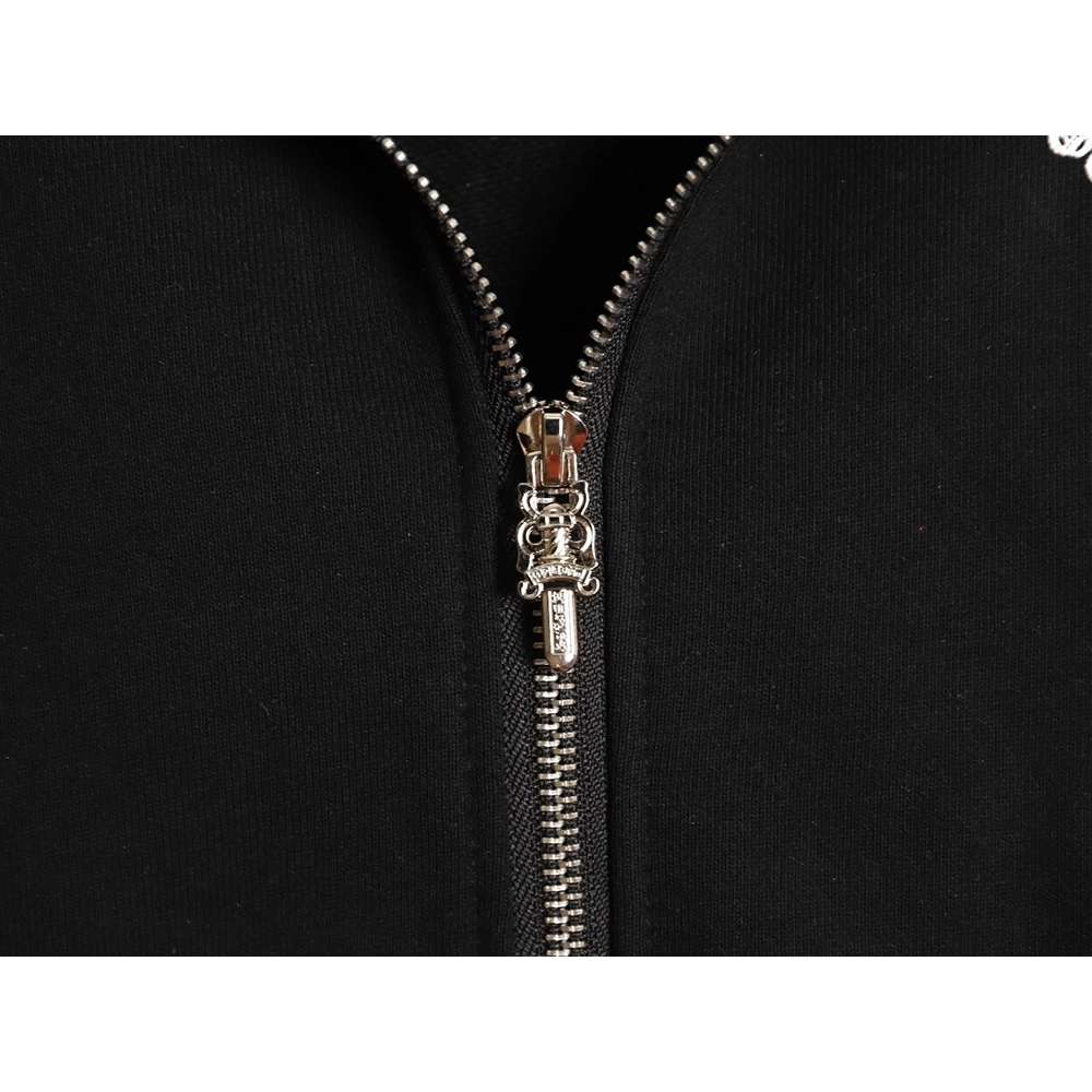 Chrome Hearts Red Cross Print Zip-Up Jacket,Chrome Hearts