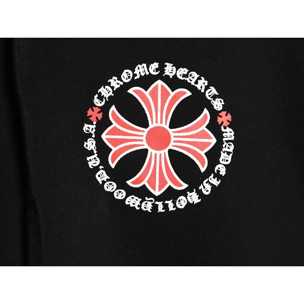 Chrome Hearts Red Cross Print Zip-Up Jacket,Chrome Hearts