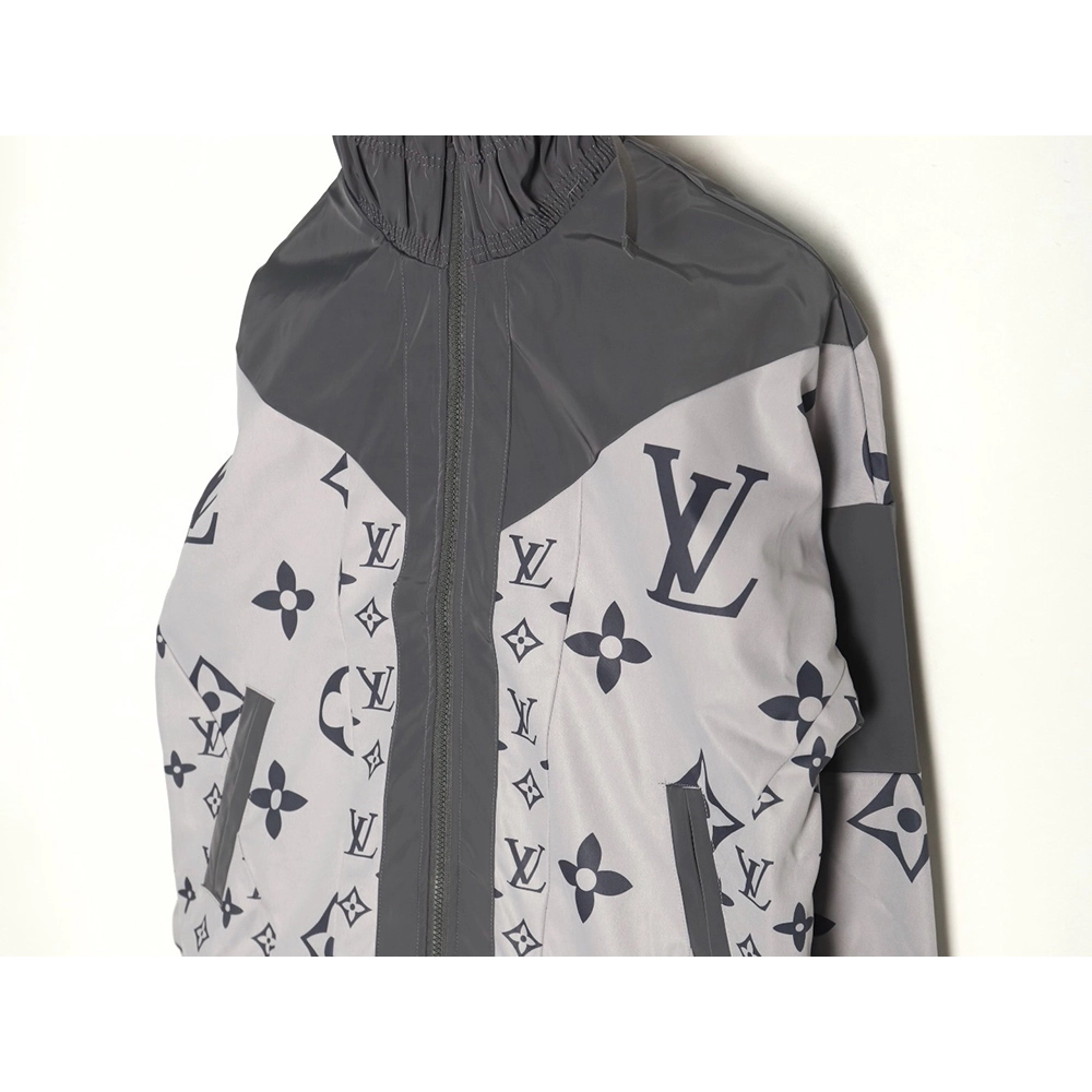 Louis Vuitton patchwork monogram all-over print zip-up trench coat,Louis Vuitton