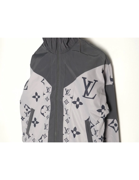 Louis Vuitton patchwork monogram all-over print zip-up trench coat,Louis Vuitton