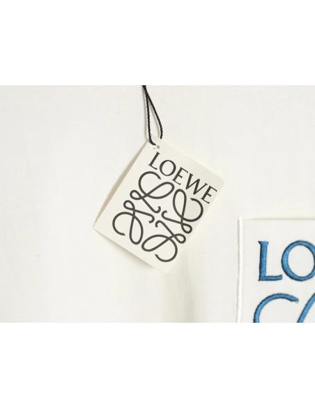 Loewe Pocket Logo Embroidered ShortSleeve TShirt,Loewe T Shirt,Tshirt,APPAREL