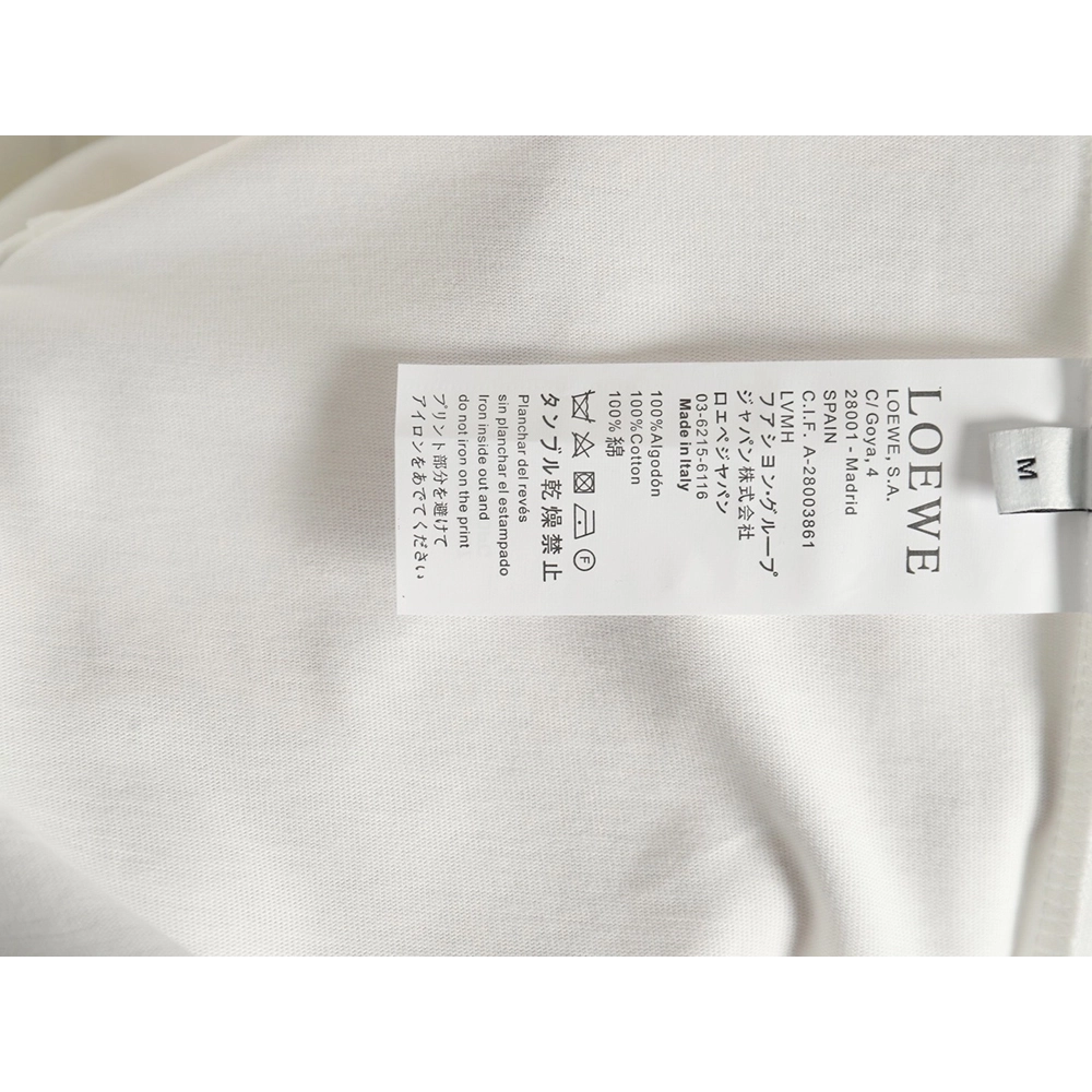 Loewe Collab Pocket FlameEmbroidered ShortSleeve TShirt,Loewe T Shirt,Tshirt,APPAREL