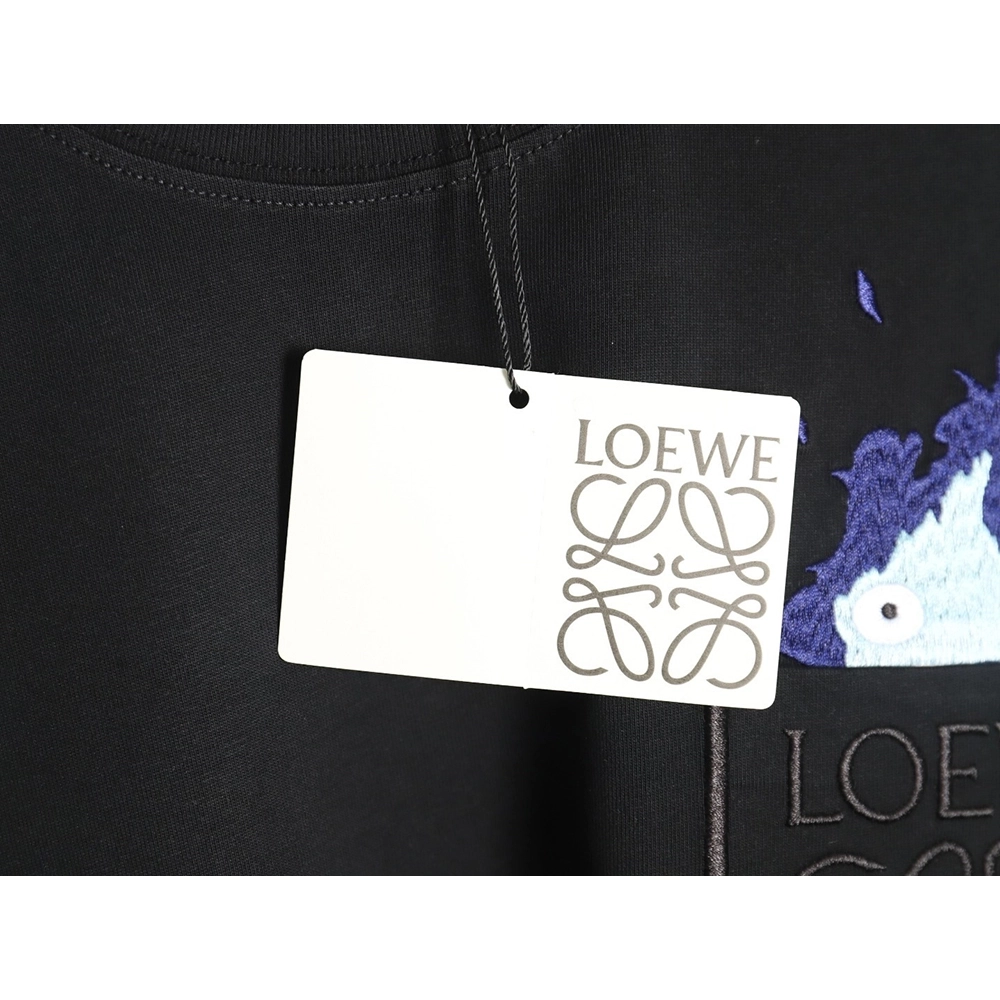 Loewe Collab Pocket FlameEmbroidered ShortSleeve TShirt,Loewe T Shirt,Tshirt,APPAREL