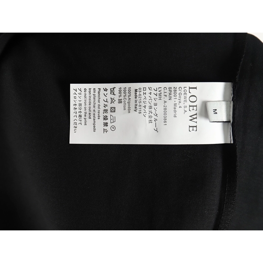 Loewe Collab Pocket FlameEmbroidered ShortSleeve TShirt,Loewe T Shirt,Tshirt,APPAREL