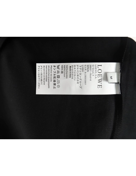 Loewe Collab Pocket FlameEmbroidered ShortSleeve TShirt,Loewe T Shirt,Tshirt,APPAREL