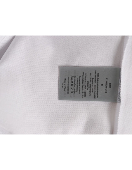 Dior CD Slogan Embroidered Logo ShortSleeve TShirt,Dior T Shirt,Tshirt,APPAREL