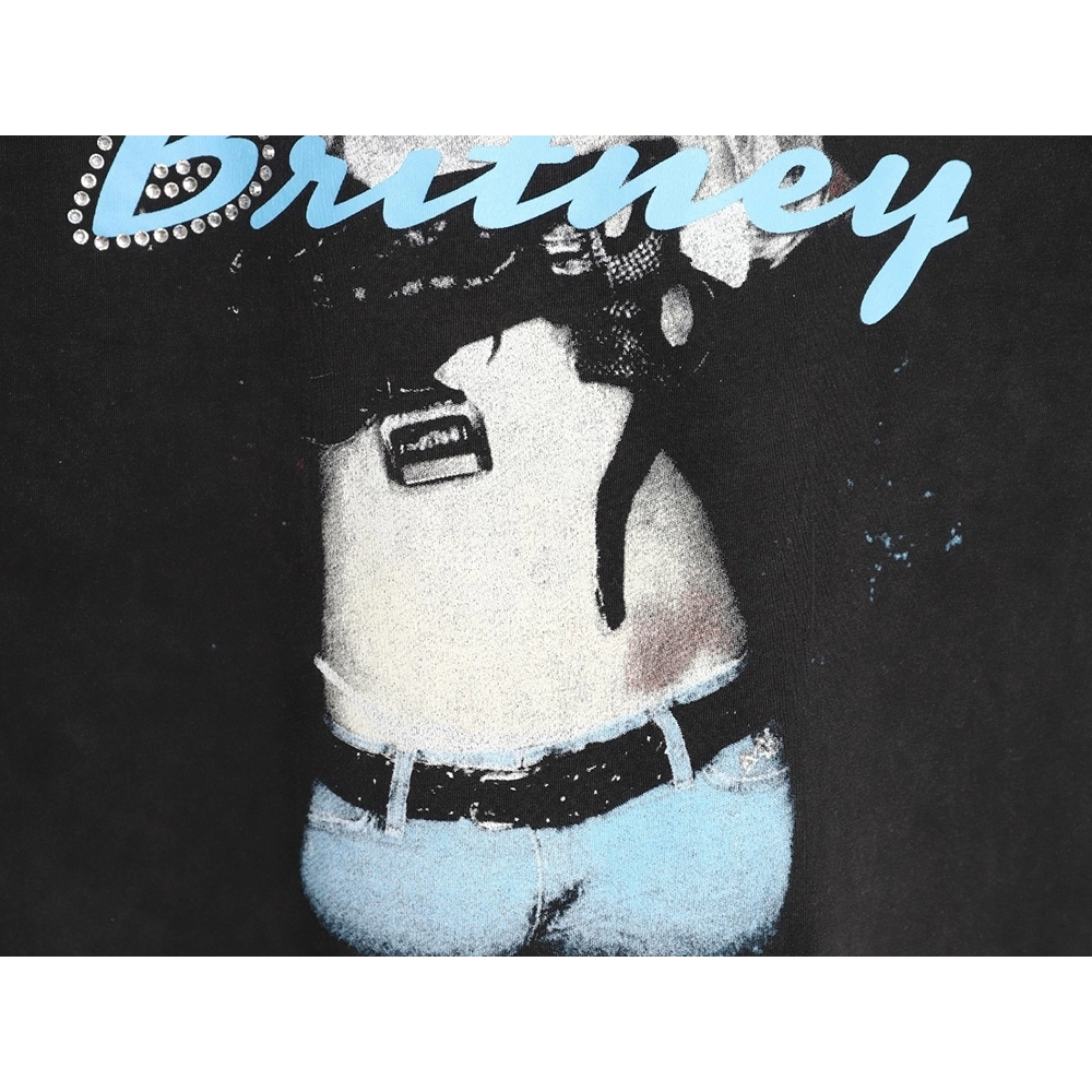 Balenciaga Britney Spears Washed Crew Neck ShortSleeve TShirt,Balenciaga T Shirt,Tshirt,APPAREL