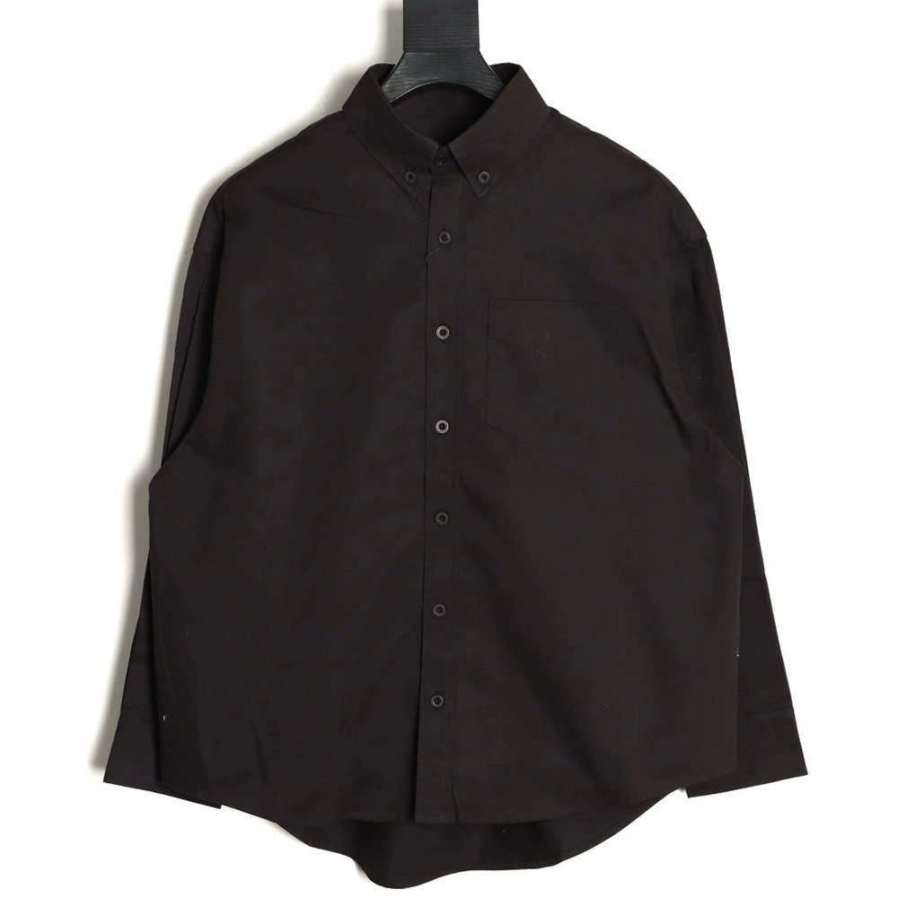 Balenciaga Back Rhinestone Letter Logo Back LongSleeve Shirt,Balenciaga Shirt,Shirt,APPAREL