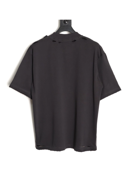 Balenciaga Earth Print Ripped ShortSleeve TShirt,Balenciaga T Shirt,Tshirt,APPAREL