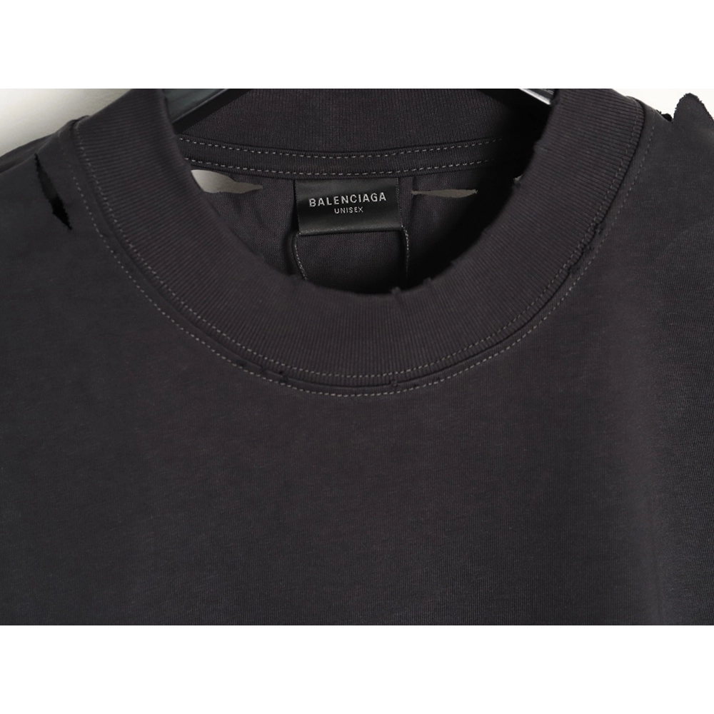 Balenciaga Earth Print Ripped ShortSleeve TShirt,Balenciaga T Shirt,Tshirt,APPAREL