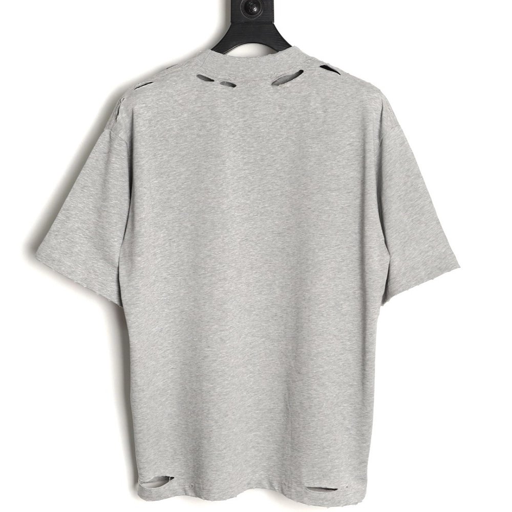 Balenciaga Earth Print Ripped ShortSleeve TShirt,Balenciaga T Shirt,Tshirt,APPAREL
