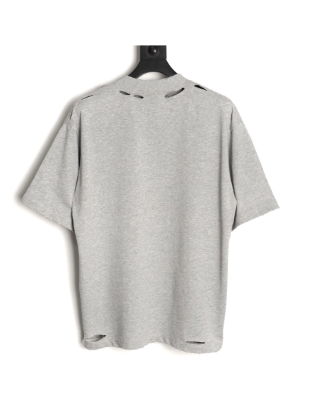Balenciaga Earth Print Ripped ShortSleeve TShirt,Balenciaga T Shirt,Tshirt,APPAREL