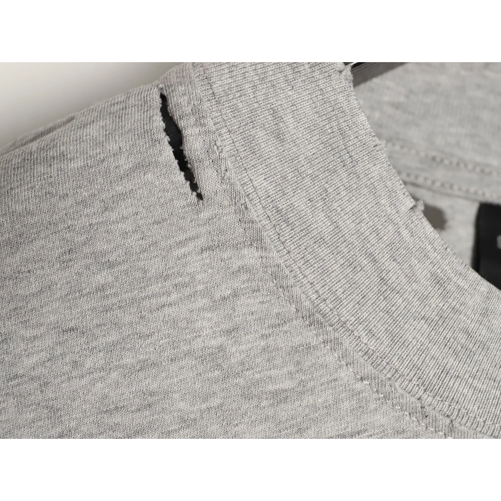 Balenciaga Earth Print Ripped ShortSleeve TShirt,Balenciaga T Shirt,Tshirt,APPAREL