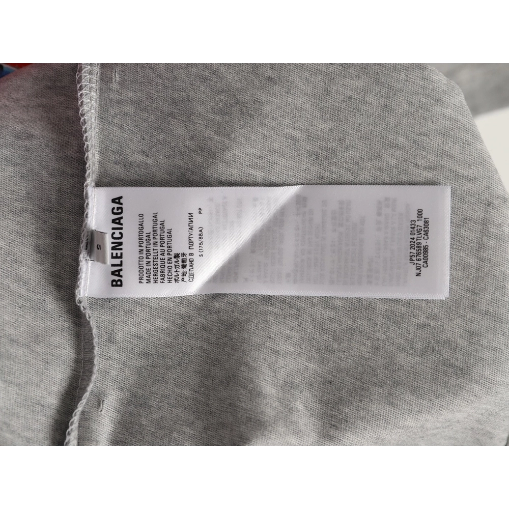 Balenciaga Earth Print Ripped ShortSleeve TShirt,Balenciaga T Shirt,Tshirt,APPAREL