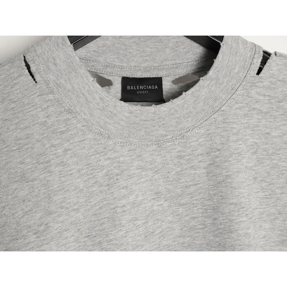 Balenciaga Earth Print Ripped ShortSleeve TShirt,Balenciaga T Shirt,Tshirt,APPAREL