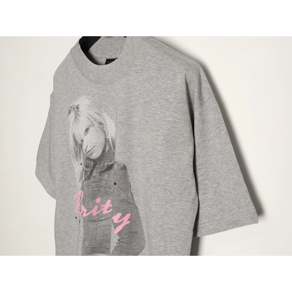 Balenciaga Britney Spears Washed Crew Neck ShortSleeve TShirt,Balenciaga T Shirt,Tshirt,APPAREL