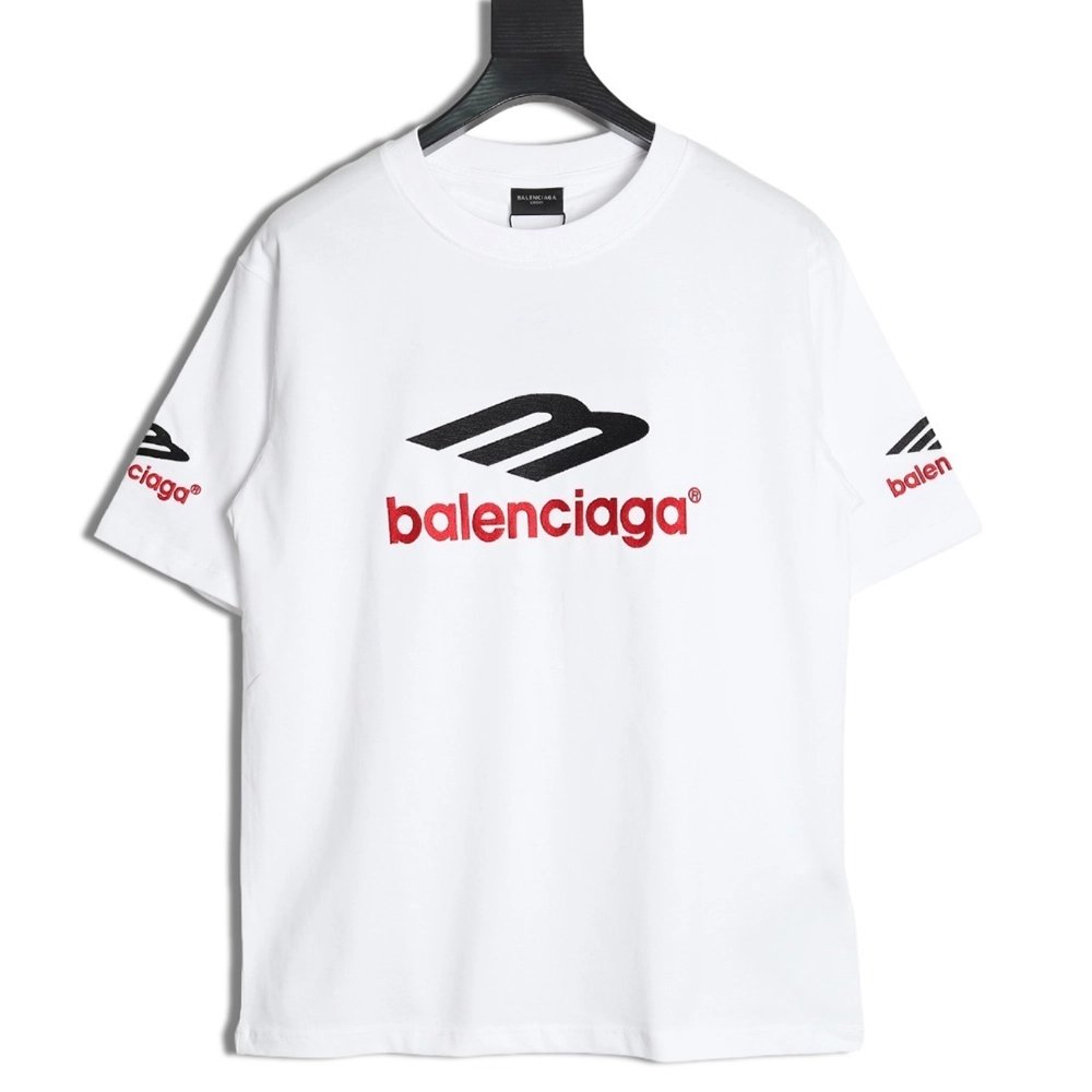 Balenciaga 3M Embroidered Letter Washed ShortSleeve TShirt,Balenciaga T Shirt,Tshirt,APPAREL