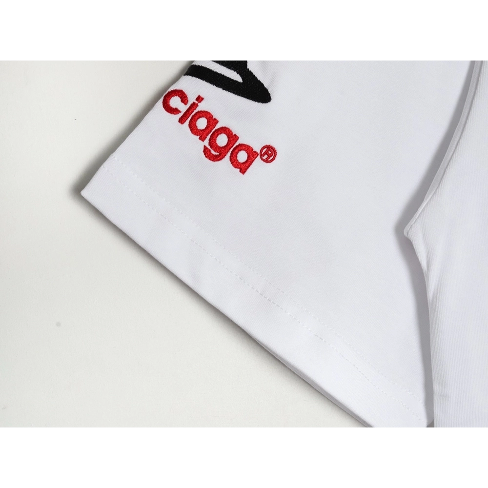 Balenciaga 3M Embroidered Letter Washed ShortSleeve TShirt,Balenciaga T Shirt,Tshirt,APPAREL