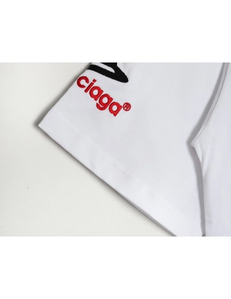 Balenciaga 3M Embroidered Letter Washed ShortSleeve TShirt,Balenciaga T Shirt,Tshirt,APPAREL