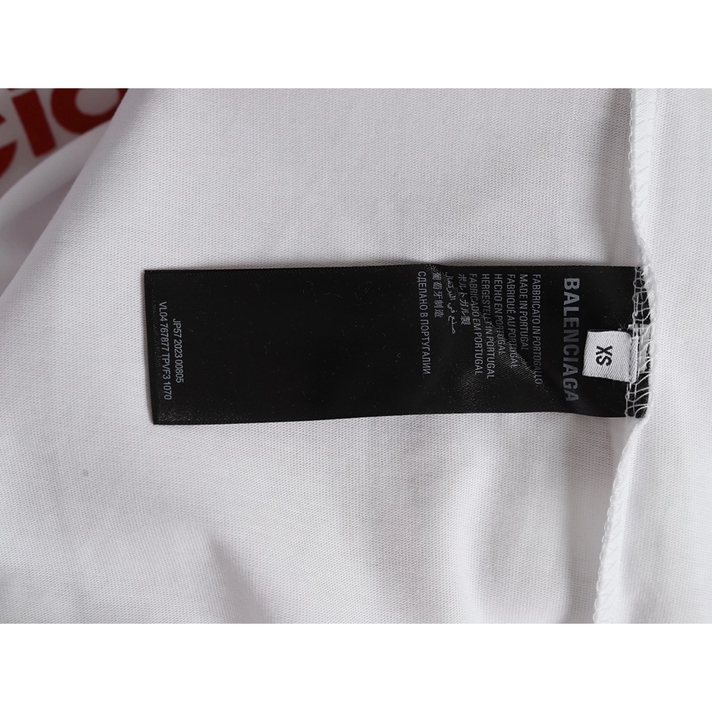 Balenciaga 3M Embroidered Letter Washed ShortSleeve TShirt,Balenciaga T Shirt,Tshirt,APPAREL