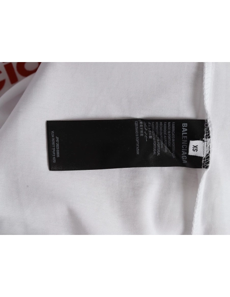 Balenciaga 3M Embroidered Letter Washed ShortSleeve TShirt,Balenciaga T Shirt,Tshirt,APPAREL