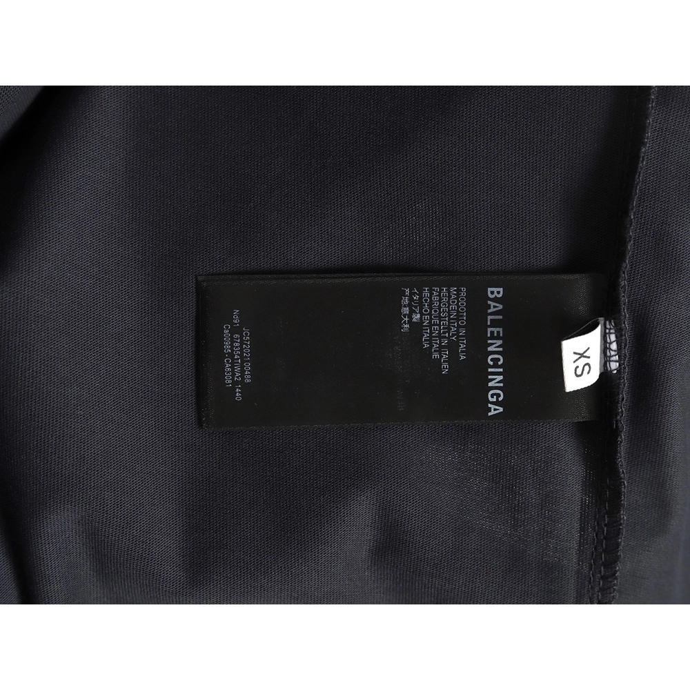 Balenciaga 3M Embroidered Letter Washed ShortSleeve TShirt,Balenciaga T Shirt,Tshirt,APPAREL