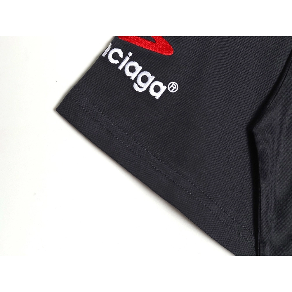 Balenciaga 3M Embroidered Letter Washed ShortSleeve TShirt,Balenciaga T Shirt,Tshirt,APPAREL