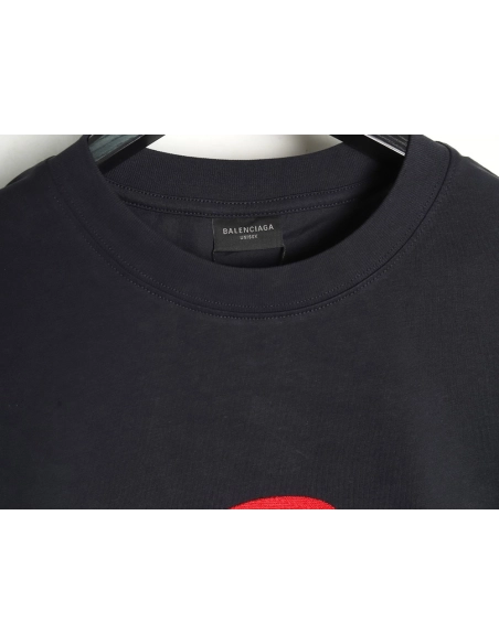Balenciaga 3M Embroidered Letter Washed ShortSleeve TShirt,Balenciaga T Shirt,Tshirt,APPAREL