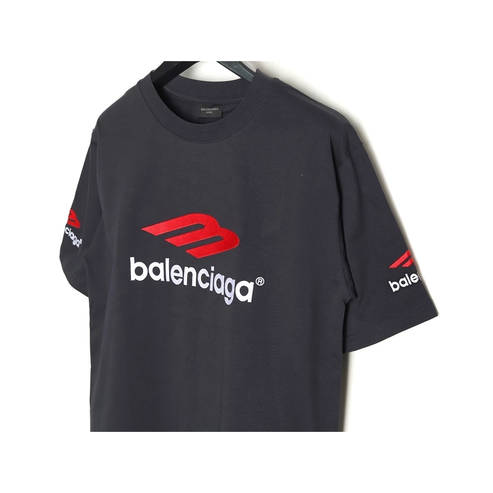 Balenciaga 3M Embroidered Letter Washed ShortSleeve TShirt,Balenciaga T Shirt,Tshirt,APPAREL