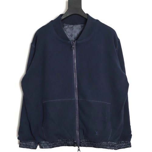 Louis Vuitton Tricolor Monogram Reversible Bomber Jacket,Louis Vuitton Jacket,Jacket,APPAREL