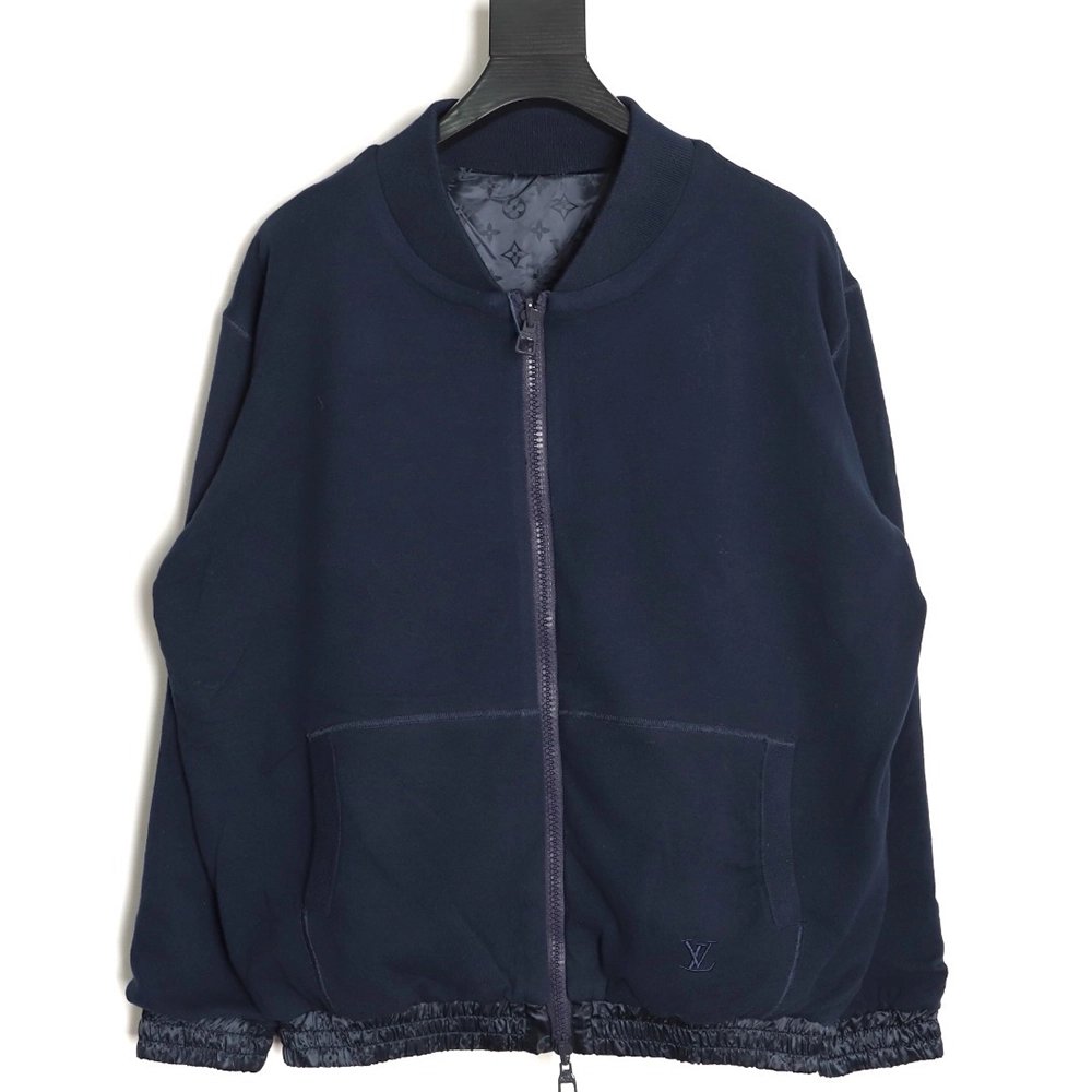 Louis Vuitton Tricolor Monogram Reversible Bomber Jacket,Louis Vuitton Jacket,Jacket,APPAREL