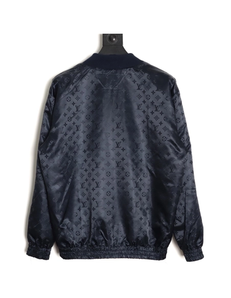 Louis Vuitton Tricolor Monogram Reversible Bomber Jacket,Louis Vuitton Jacket,Jacket,APPAREL