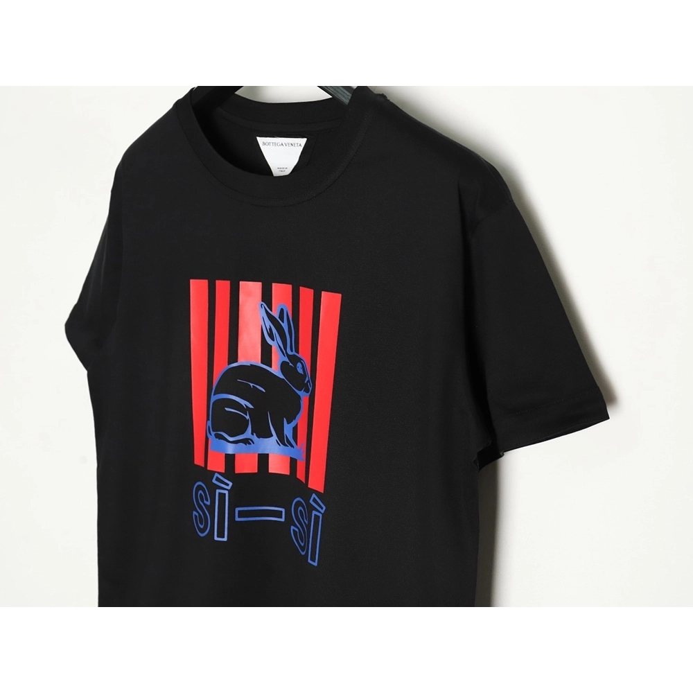 Bottega Veneta Rabbit Print ShortSleeve,Bottega Veneta T Shirt,Tshirt,APPAREL