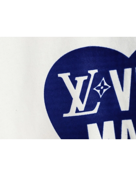 Louis Vuitton Heart Flocked Print ShortSleeve,Louis Vuitton T Shirt,Tshirt,APPAREL