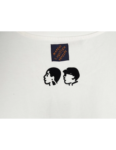 Louis Vuitton Heart Flocked Print ShortSleeve,Louis Vuitton T Shirt,Tshirt,APPAREL