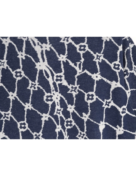 Louis Vuitton Fishnet Jacquard Knit ShortSleeve,Louis Vuitton T Shirt,Tshirt,APPAREL