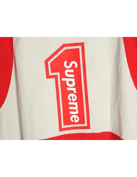 Supreme Ducati Collaboration LogoPrint ColorBlock Track Jacket,Supreme Jacket,Jacket,APPAREL