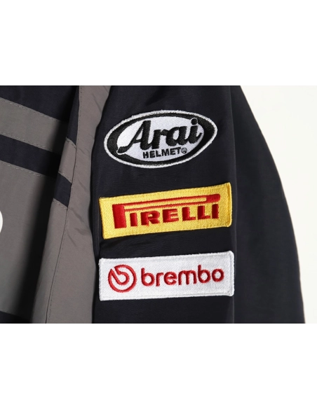 Supreme Ducati Collaboration LogoPrint ColorBlock Track Jacket,Supreme Jacket,Jacket,APPAREL