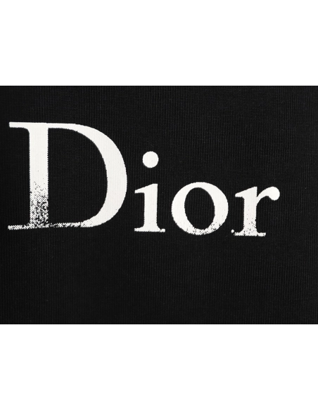 Dior Chest Distressed Logo Print ShortSleeve TShirt,Dior T Shirt,Tshirt,APPAREL