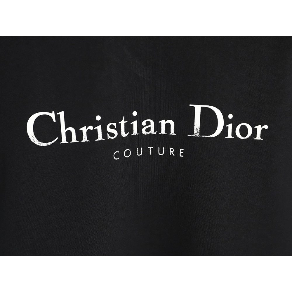 Dior Chest Distressed Logo Print ShortSleeve TShirt,Dior T Shirt,Tshirt,APPAREL